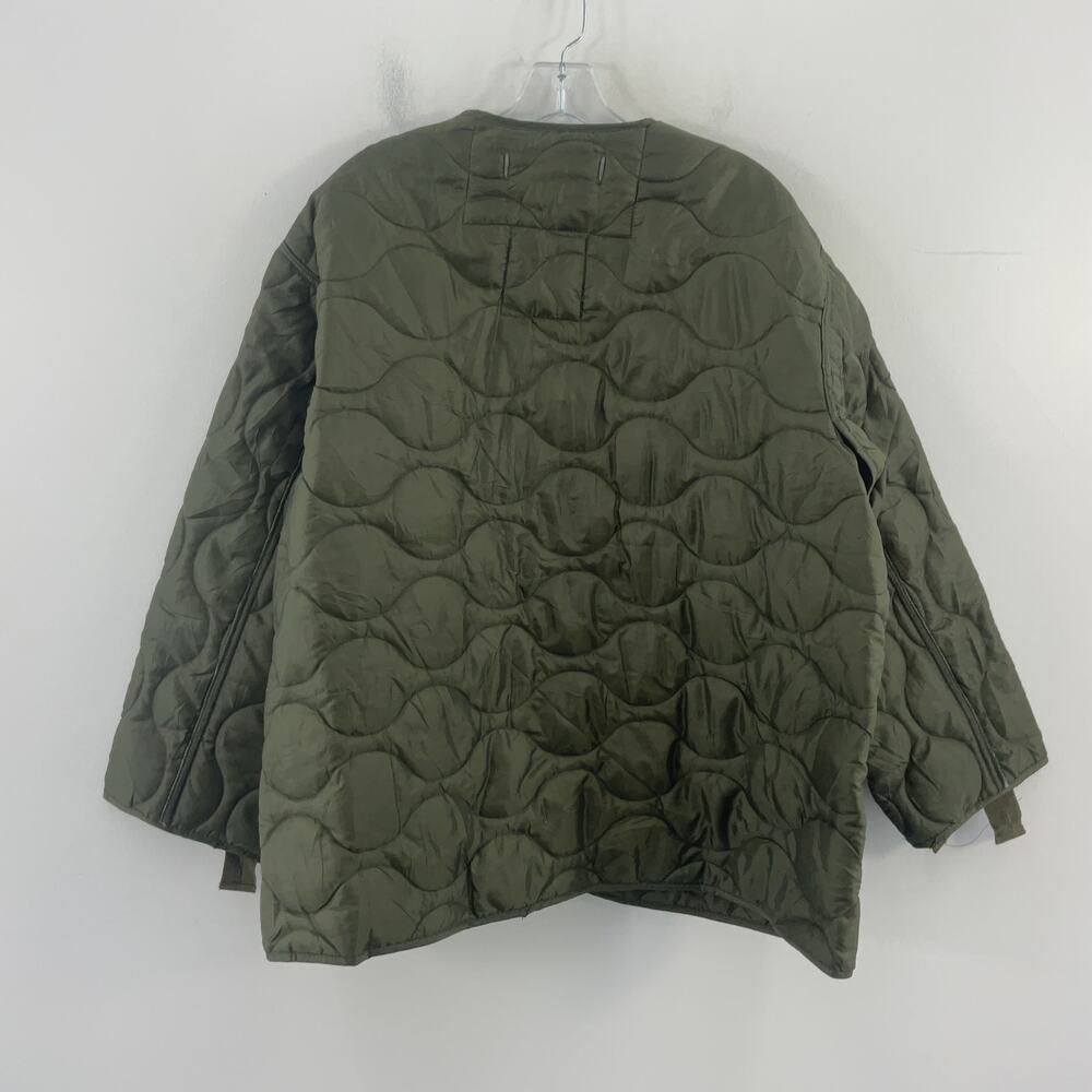 Men's Quilted Liner Jacket - Olive Green - Picture 2 of 4